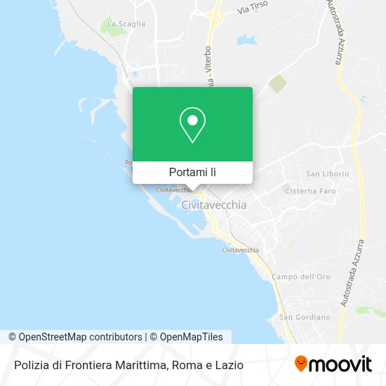 Mappa Polizia di Frontiera Marittima