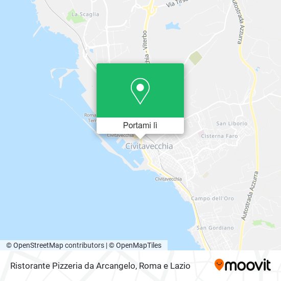 Mappa Ristorante Pizzeria da Arcangelo