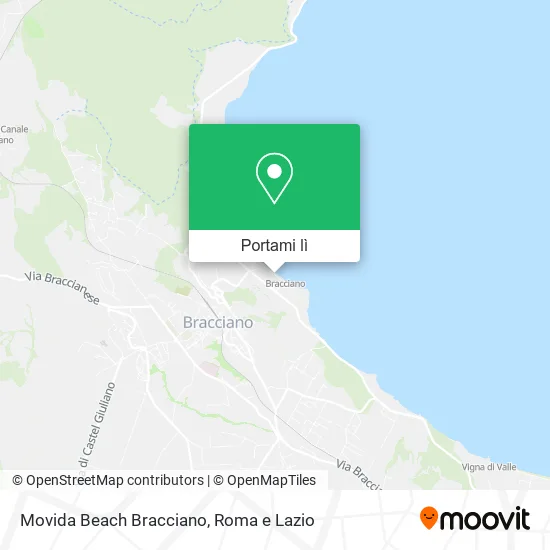 Mappa Movida Beach Bracciano