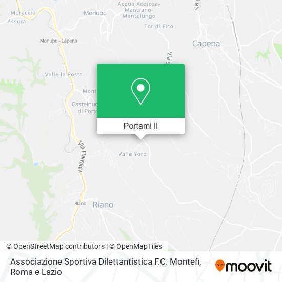 Mappa Associazione Sportiva Dilettantistica F.C. Montefi