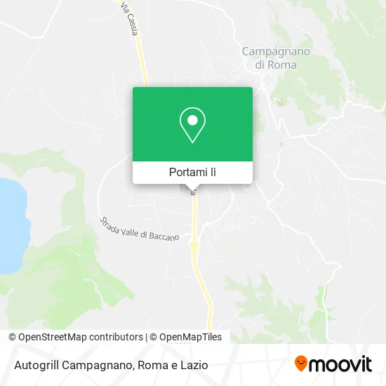 Mappa Autogrill Campagnano