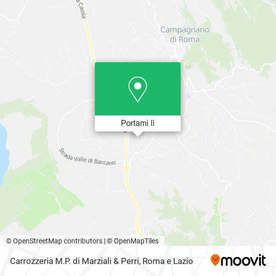 Mappa Carrozzeria M.P. di Marziali & Perri
