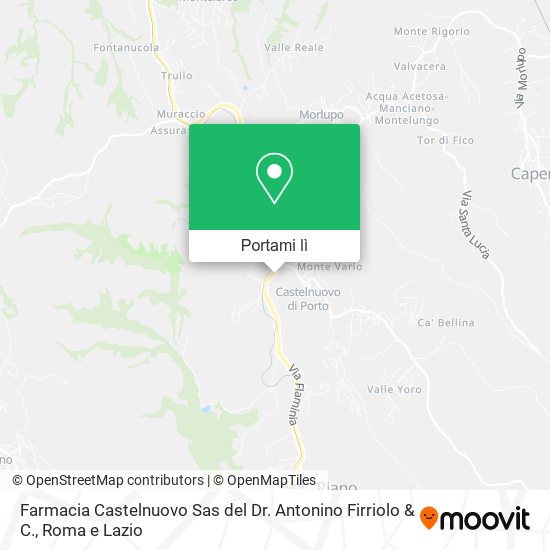 Mappa Farmacia Castelnuovo Sas del Dr. Antonino Firriolo & C.