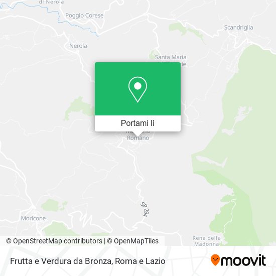 Mappa Frutta e Verdura da Bronza