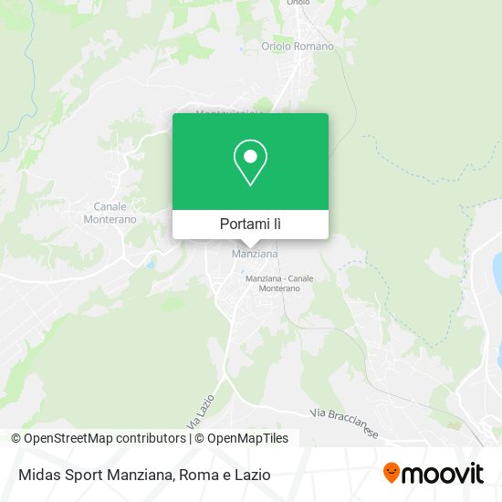 Mappa Midas Sport Manziana