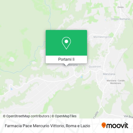 Mappa Farmacia Pace Mercurio Vittorio