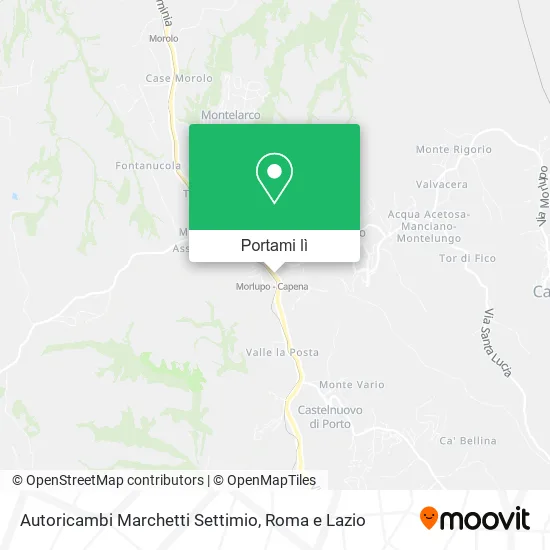 Mappa Autoricambi Marchetti Settimio