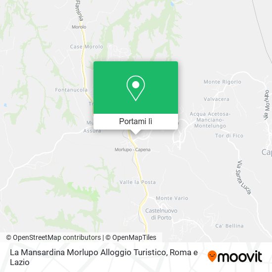 Mappa La Mansardina Morlupo Alloggio Turistico