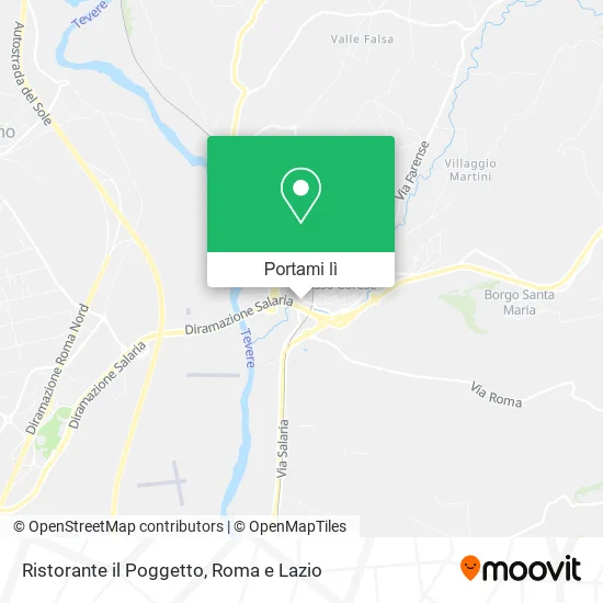 Mappa Ristorante il Poggetto