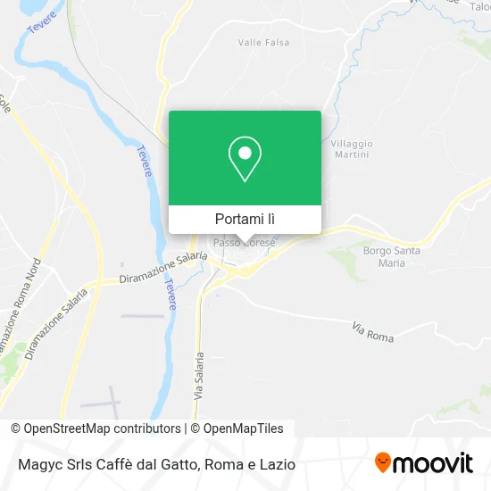 Mappa Magyc Srls Caffè dal Gatto