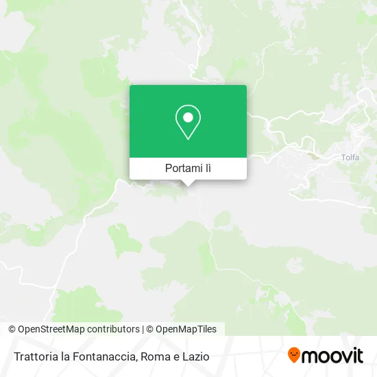 Mappa Trattoria la Fontanaccia