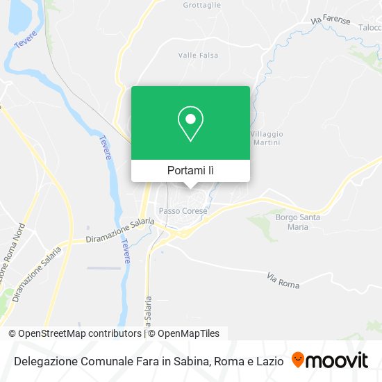 Mappa Delegazione Comunale Fara in Sabina