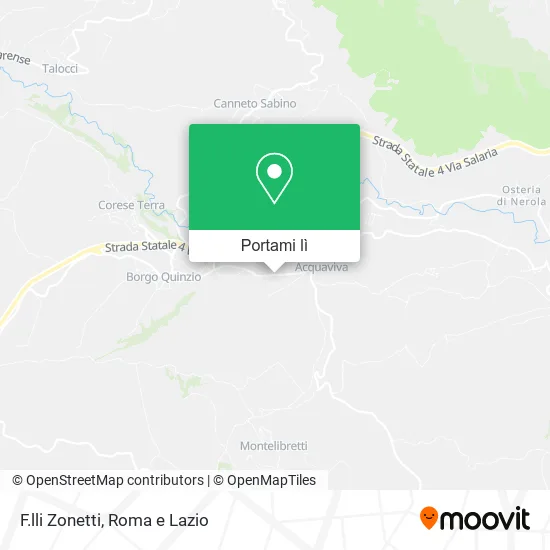 Mappa F.lli Zonetti