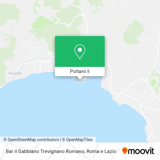 Mappa Bar il Gabbiano Trevignano Romano