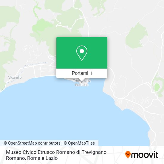 Mappa Museo Civico Etrusco Romano di Trevignano Romano