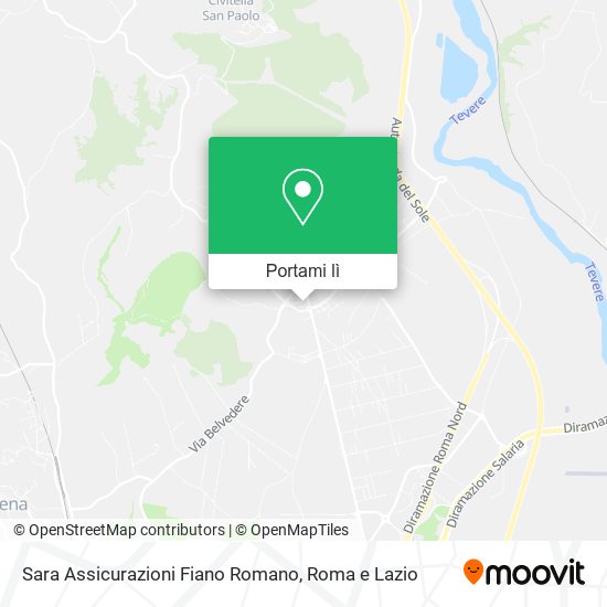 Mappa Sara Assicurazioni Fiano Romano