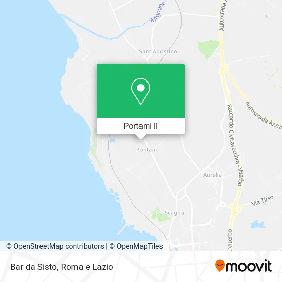 Mappa Bar da Sisto