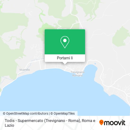 Mappa Todis - Supermercato (Trevignano - Roma)