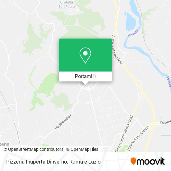 Mappa Pizzeria Inaperta Dinverno