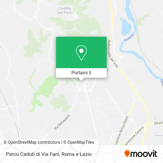 Mappa Parco Caduti di Via Fani