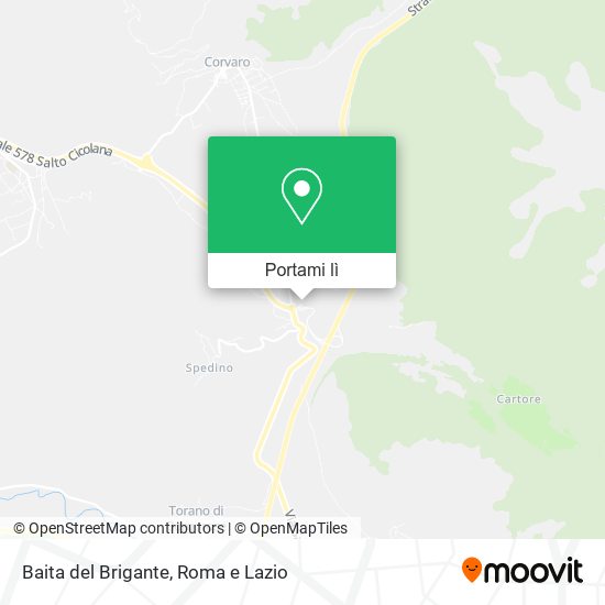 Mappa Baita del Brigante