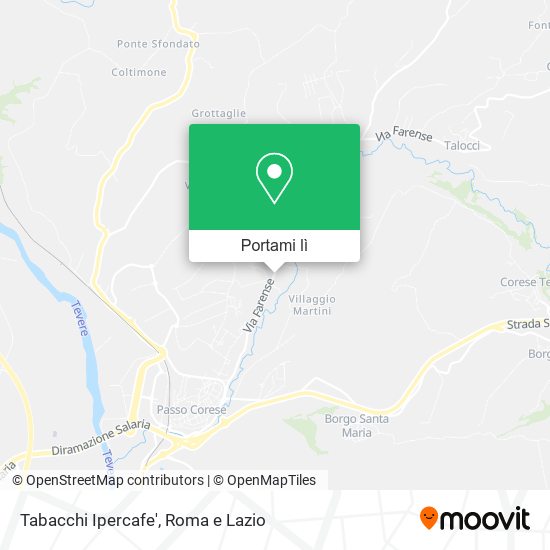 Mappa Tabacchi Ipercafe'