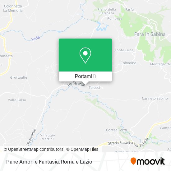 Mappa Pane Amori e Fantasia