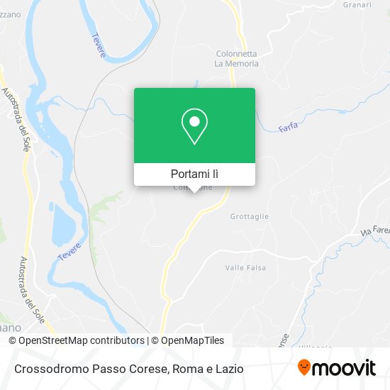 Mappa Crossodromo Passo Corese