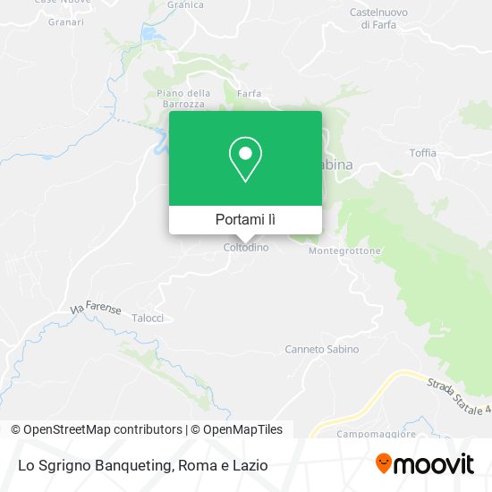 Mappa Lo Sgrigno Banqueting