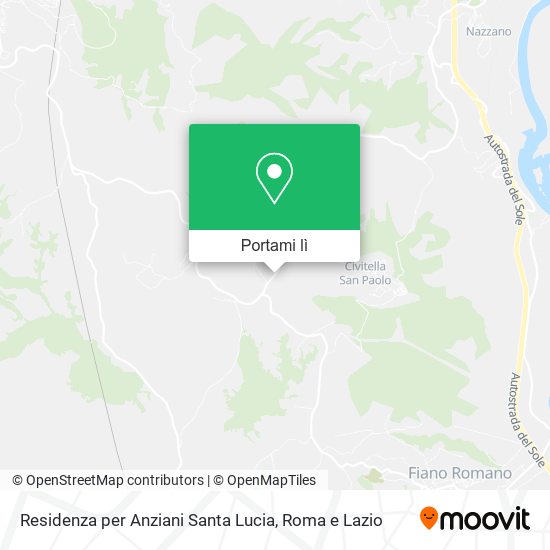 Mappa Residenza per Anziani Santa Lucia
