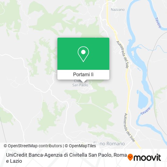 Mappa UniCredit Banca-Agenzia di Civitella San Paolo