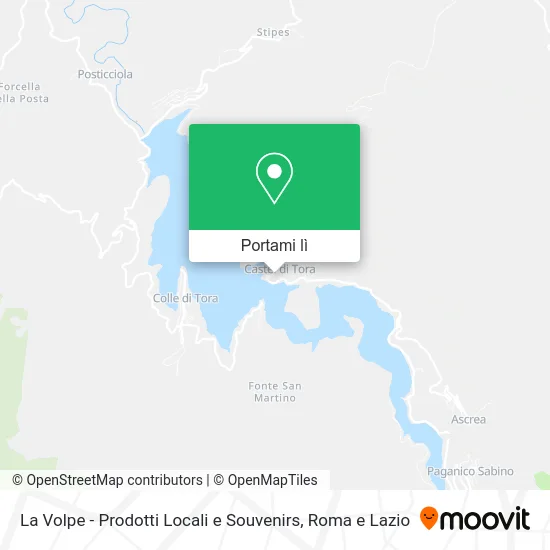 Mappa La Volpe - Prodotti Locali e Souvenirs