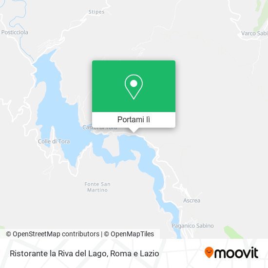 Mappa Ristorante la Riva del Lago