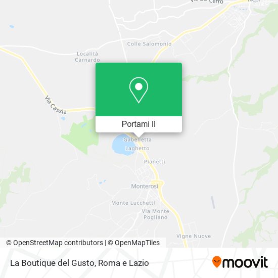 Mappa La Boutique del Gusto