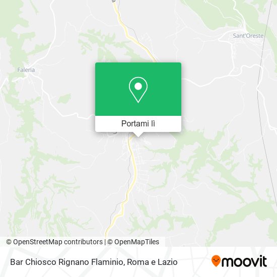 Mappa Bar Chiosco Rignano Flaminio