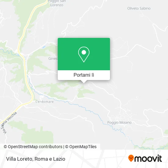 Mappa Villa Loreto
