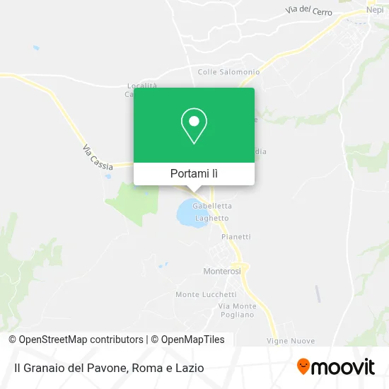 Mappa Il Granaio del Pavone
