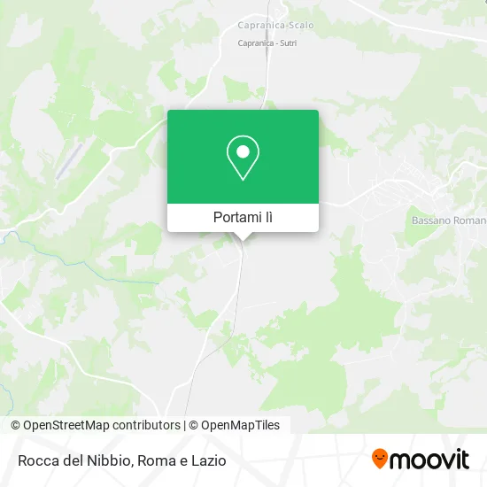 Mappa Rocca del Nibbio