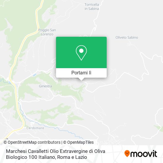 Mappa Marchesi Cavalletti Olio Extravergine di Oliva Biologico 100 Italiano