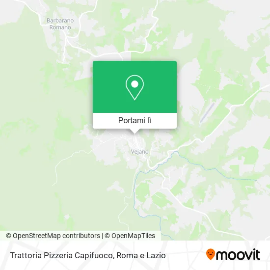 Mappa Trattoria Pizzeria Capifuoco