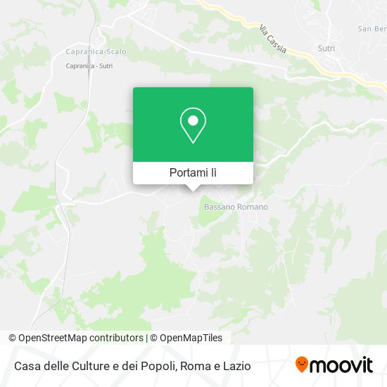 Mappa Casa delle Culture e dei Popoli