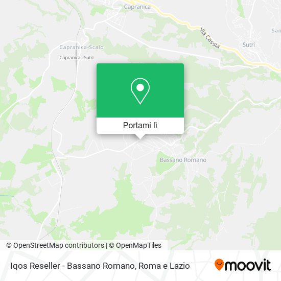 Mappa Iqos Reseller - Bassano Romano