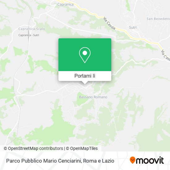 Mappa Parco Pubblico Mario Cenciarini