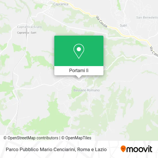 Mappa Parco Pubblico Mario Cenciarini