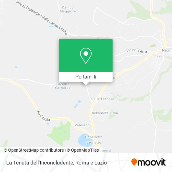 Mappa La Tenuta dell'Inconcludente