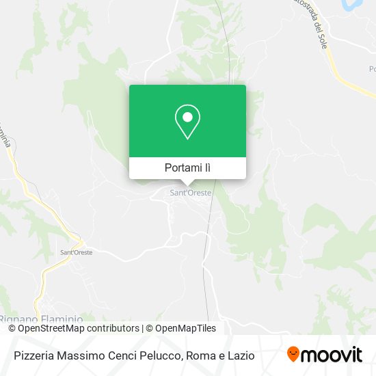 Mappa Pizzeria Massimo Cenci Pelucco