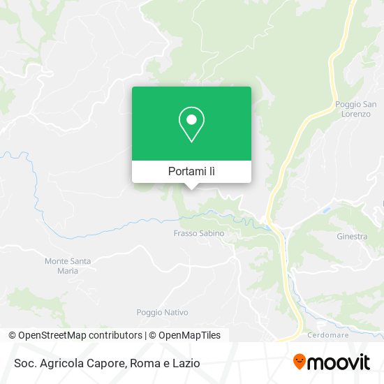 Mappa Soc. Agricola Capore