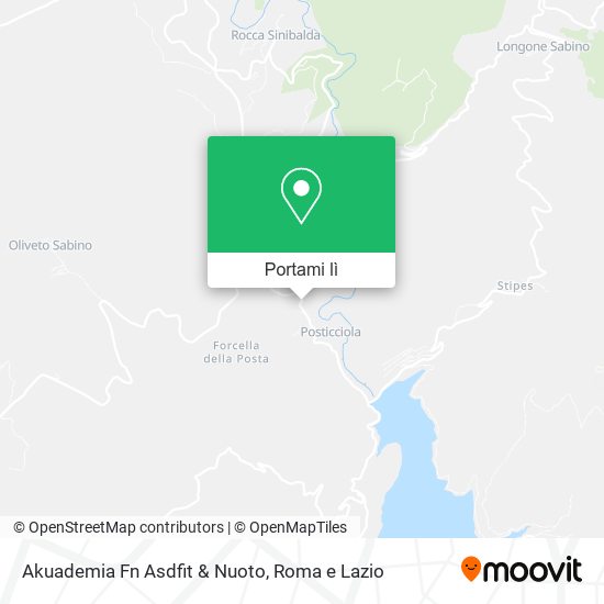 Mappa Akuademia Fn Asdfit & Nuoto