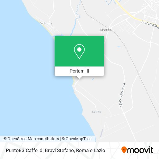 Mappa Punto83 Caffe' di Bravi Stefano