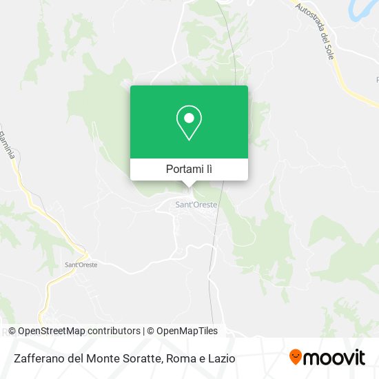 Mappa Zafferano del Monte Soratte